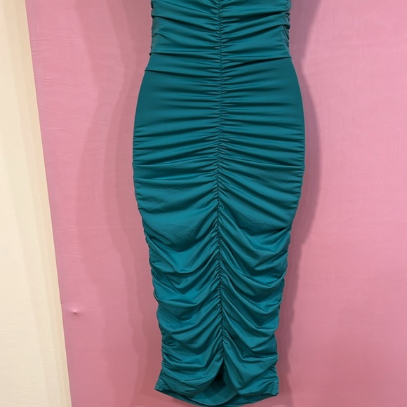 SBETRO GREEN MIDI DRESS SIZE S - Picture 4 of 5